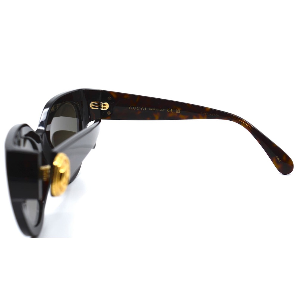Gucci GG1408S 003 Havana Brown Cat Eye Sunglasses NWT - Picture 12 of 15